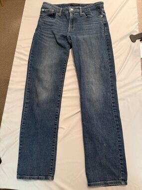 Lucky Brand Women's Straight-Leg Jeans in Medium Blue Wash